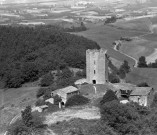 Vue aérienne de la tour.