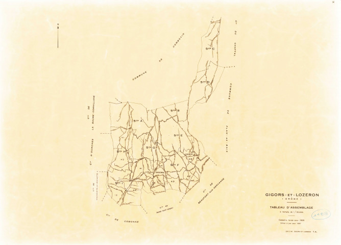 Tableau d'assemblage. 1987.