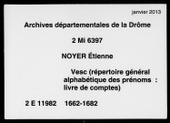 Répertoire général (7 février 1662-11 février 1682).