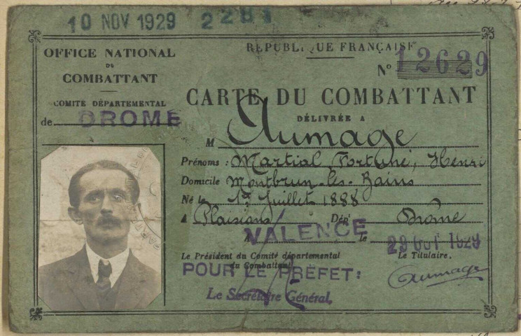 Aumage, Martial Fortuné Henri