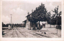 La gare de la ligne du tramway Valence Crest.
