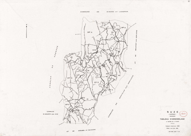 Tableau d'assemblage. 1986.