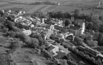 Allex.- Vue aérienne du village.