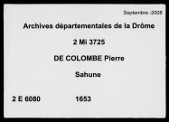 28 juillet-25 décembre 1653