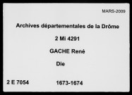3 novembre 1673-28 janvier 1674