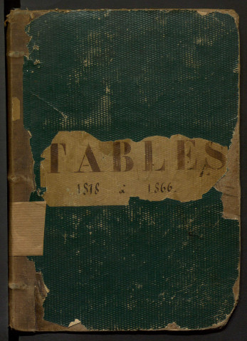 Tables annuelles (1818-1848).