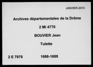 9 janvier 1686-14 août 1688