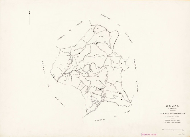 Tableau d'assemblage. 1978.