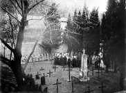 Enterrement au cimetière de l'abbaye.
