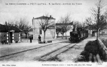 Le Poët-Laval.- La gare du tramway de la ligne Dieulefit Montélimar.