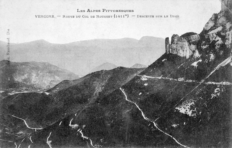 Chamaloc. - La route du Col du Rousset.