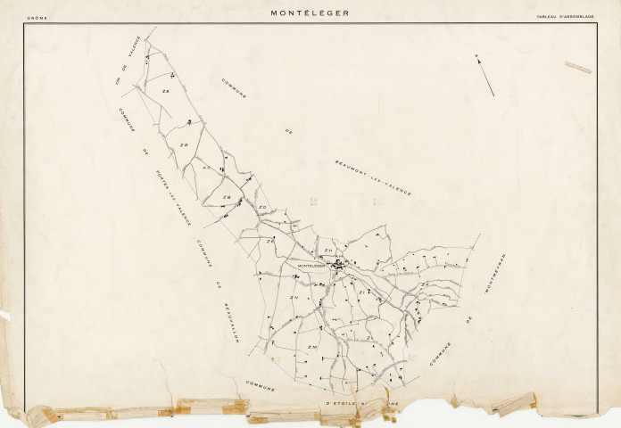 Tableau d'assemblage. s.d.