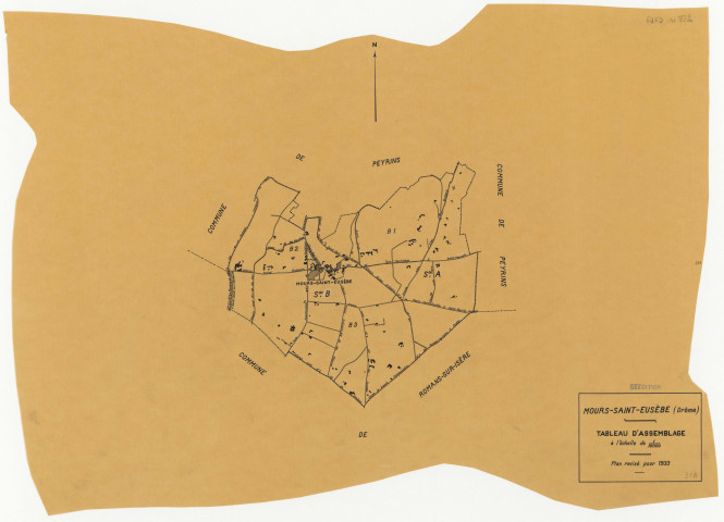 Tableau d'assemblage. 1933.