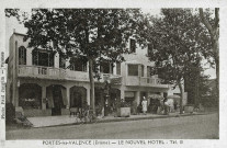 Portes-lès-Valence.- L'hôtel restaurant sur la Nationale, l'actuelle rue Jean Jaurès.