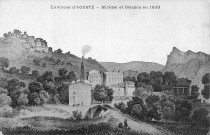 Mirabel-et-Blacons. - Reproduction d'une gravure de 1830.