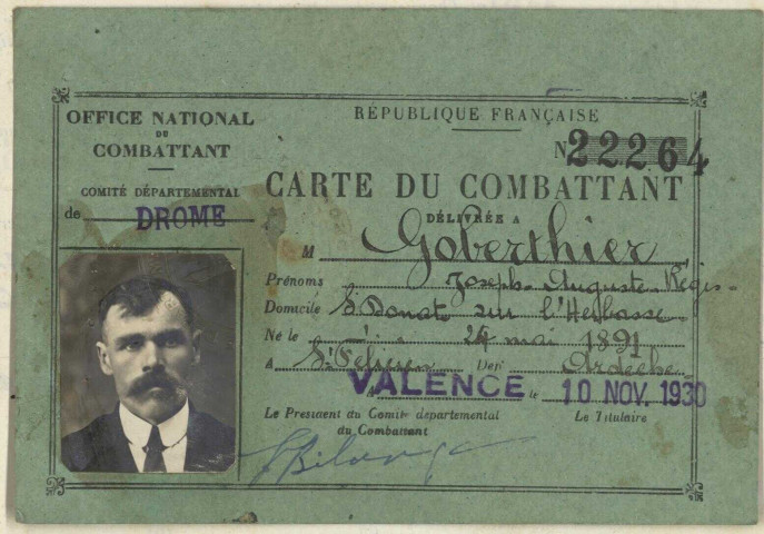 Goberthier, Joseph Auguste Régis