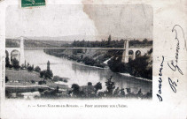 Pont suspendu sur l'Isère.