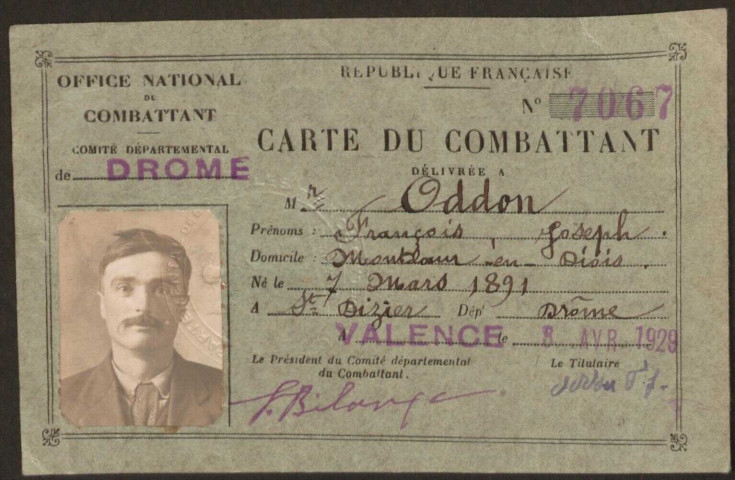 Oddon, François Joseph