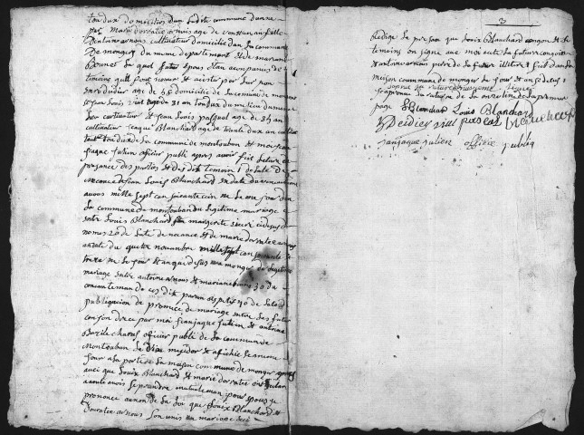 Mariages (1793-an IX).