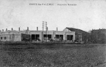 Portes-lès-Valence.- Construction des dépôts de la gare de triage.