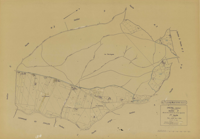 D1, Le Mont-de-Veroux et Les Eyssards. 1934.
