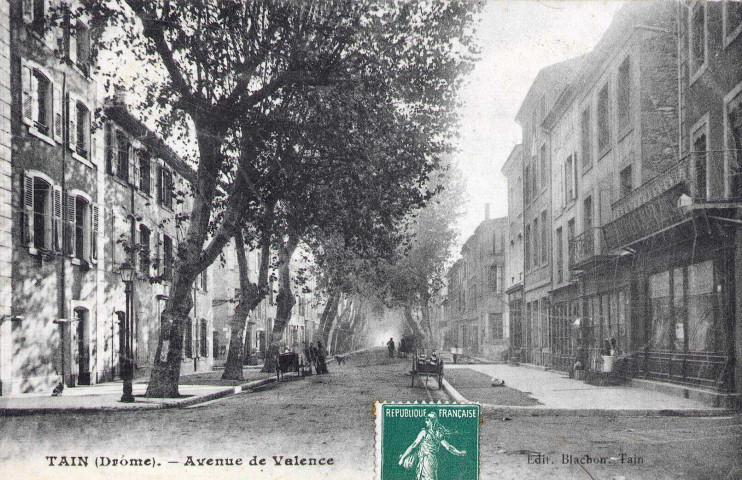 L'actuelle avenue Jean Jaurès.