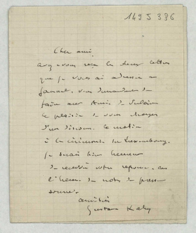 LAS au sujet de la réunion du Luxembourg.