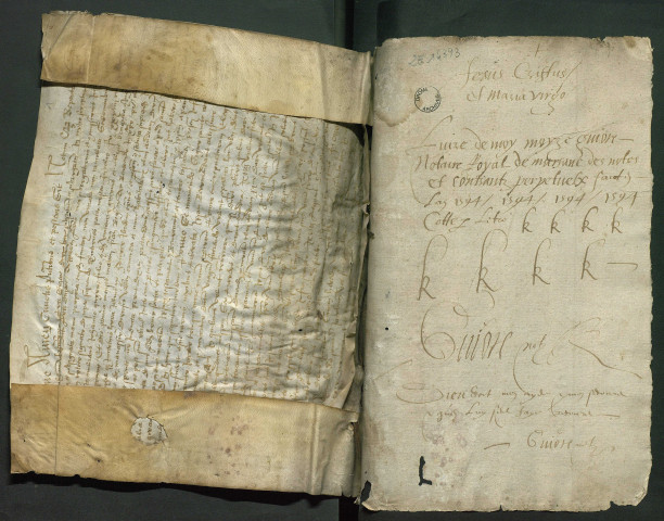 Contrats perpétuels (2 janvier 1594-22 janvier 1595).