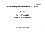 12 avril 1638-3 janvier 1640