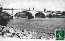 Le pont sur le Rhône.