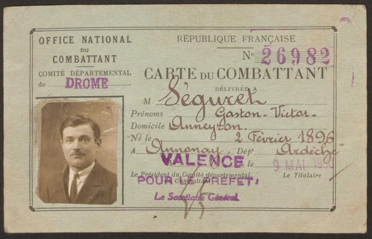 Seguret, Gaston Victor