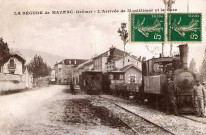 Tramway de la ligne Dieulefit - Montélimar en gare.