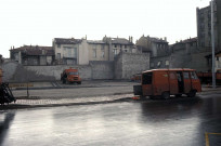 Valence.- Construction du parking de la gare.