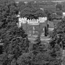 Vue aérienne du château de Gazavel.