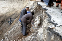 Valence.- Construction du parking Belle Image, fouilles.