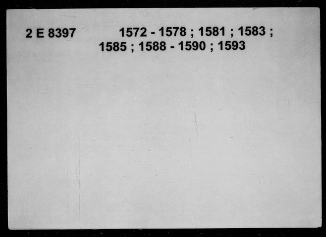 1er janvier 1572-5 novembre 1593
