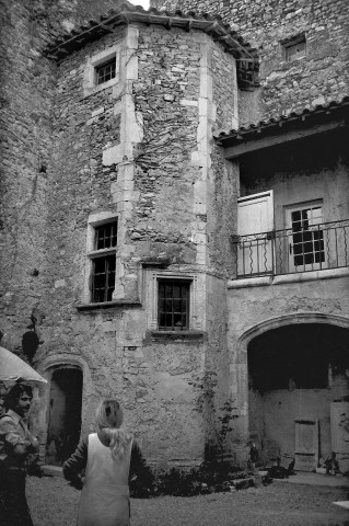 La Touche. - La tour d'escalier du château.