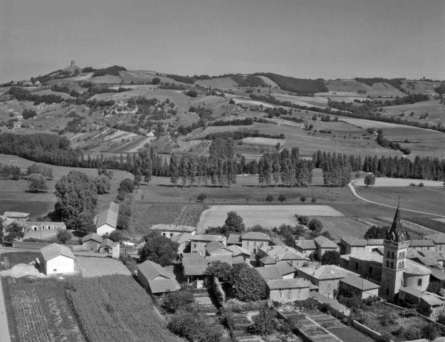 Albon.- Vue aérienne de Saint-Martin, section d'Albon