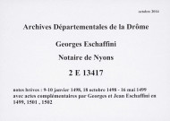 Notes brèves (9-10 janvier 1498, 18 octobre 1498-16 mai 1499) (9 janvier 1498-16 mai 1499).