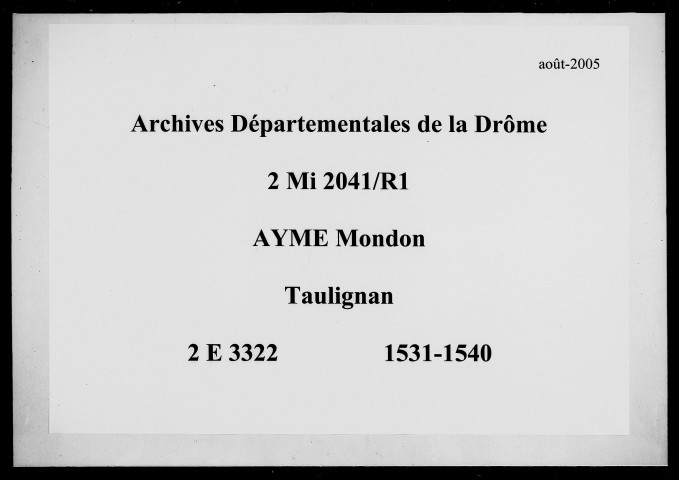 octobre 1531-9 octobre 1540