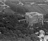 Vue aérienne du château.