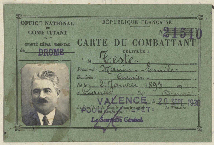 Teste, Marius Émile