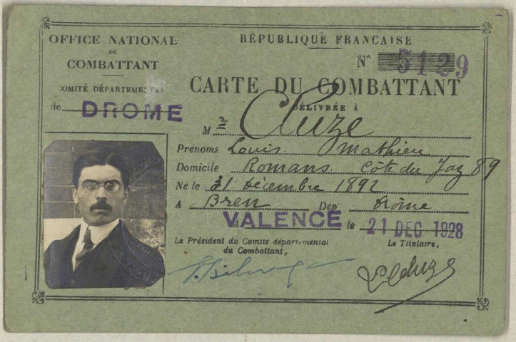 Cluze, Louis Mathieu