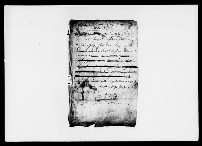 Notes étendues (15 mai 1709-9 septembre 1727).