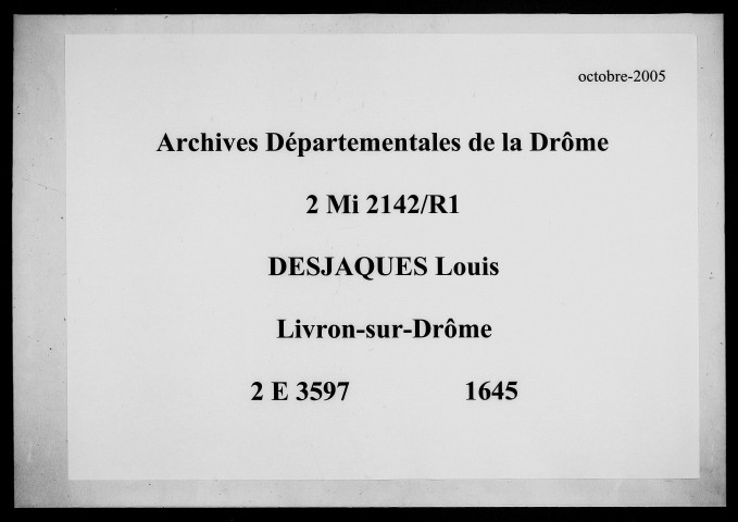 5 mars-11 septembre 1645