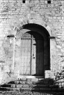 Pont-de-Barret. - Le porche de l'église Notre-Dame la Brune.