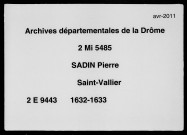 4 janvier 1632-4 septembre 1633