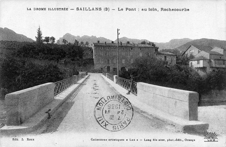 Saillans. - Le pont sur la Drôme (avant 1935).