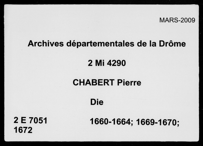janvier 1661-avril 1663