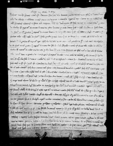 Donation par Ademara, fille du seigneur Ademar Marro et femme de Ponce de la Roche.